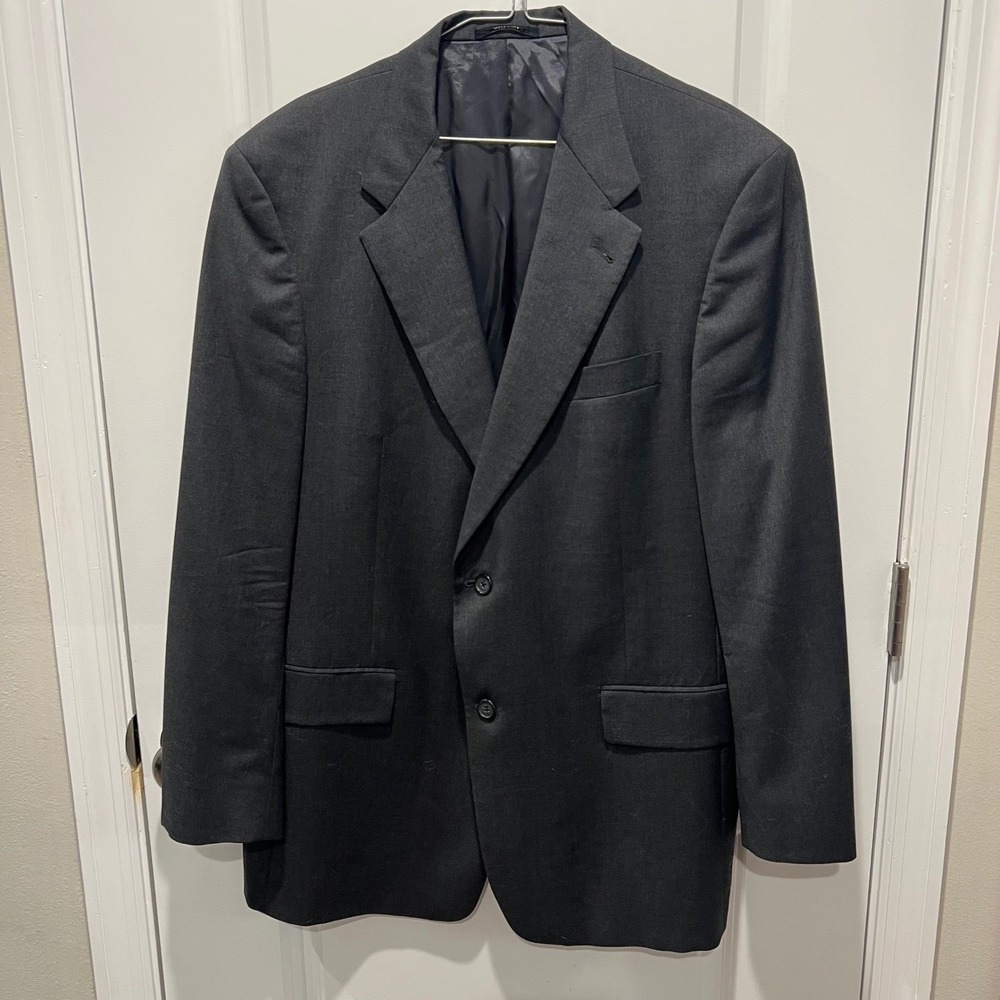 Hart Schaffner Marx Mens Suit Jacket Premium Classics‎ Charcoal Grey 43R